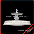 White Stone Marble Garden Fountain Design For Decoration (YL-P044)